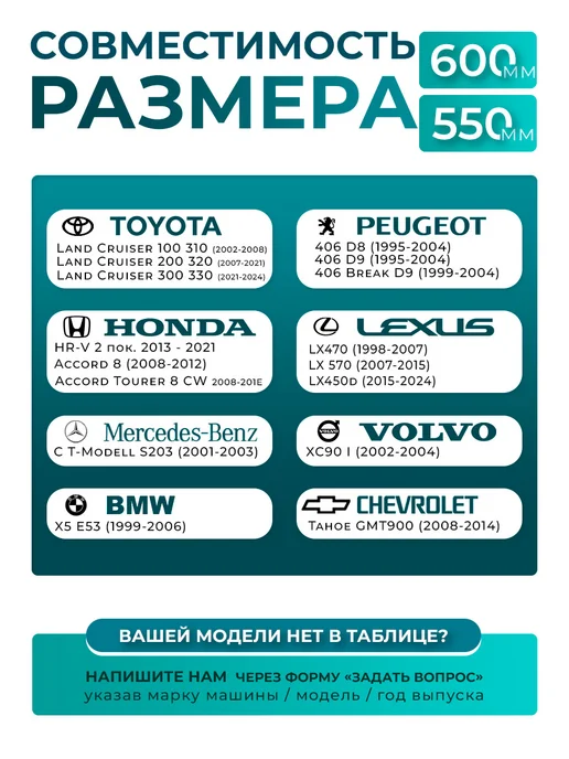Е-8 Щетки бескаркасные стеклоочистителя дворники 600 550, вариант, фото 2