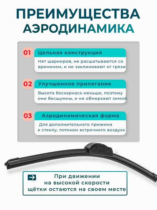 Е-8 Щетки бескаркасные стеклоочистителя дворники 600 400, вариант, фото 8