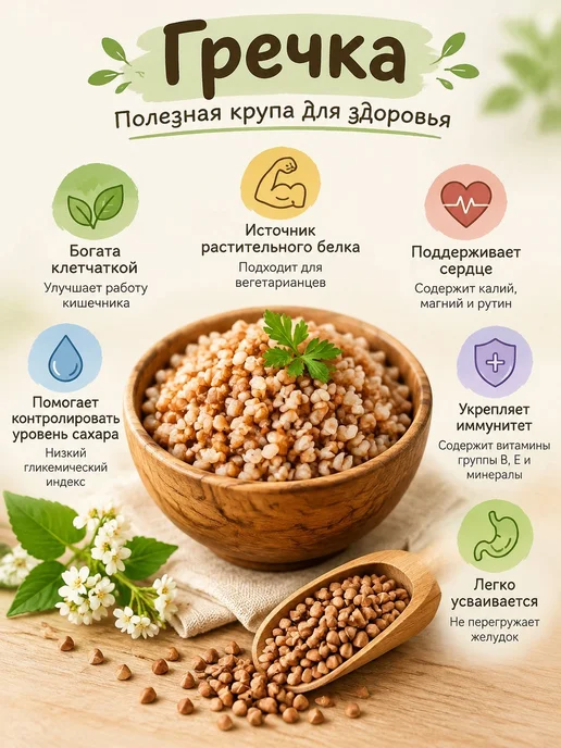 Царь Крупа гречневая 2*800 гр, 2x800, фото 2