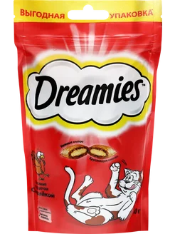 Лакомство для кошек с индейкой, 140г, 3шт DREAMIES 305566053 купить за 1 065 ₽ в интернет-магазине Wildberries
