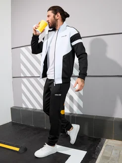 Костюм спортивный летний на молнии adidas 305588233 купить за 6 153 ₽ в интернет-магазине Wildberries