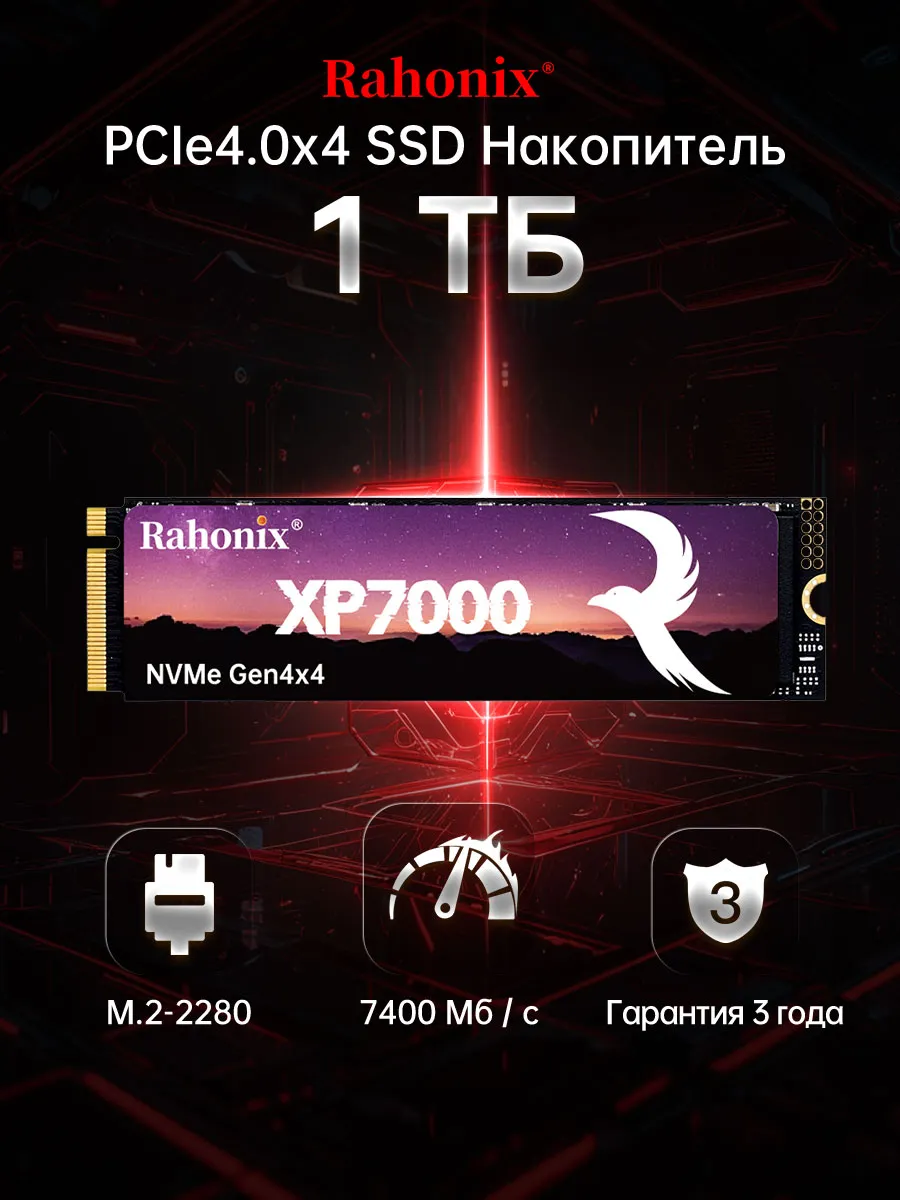 SSD 1 ТБ M.2 2280 NVMe PCIe 4.0x4 твердотельный накопитель