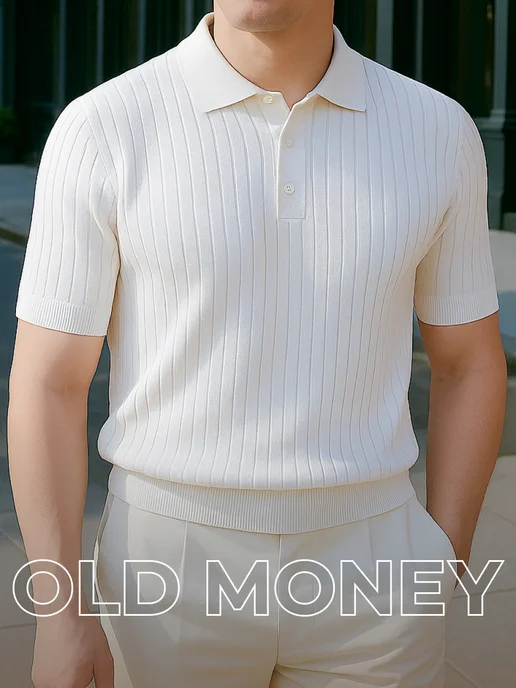 Футболка поло с коротким рукавом old money летняя OldZone