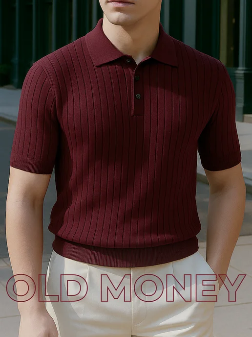 Футболка поло с коротким рукавом old money летняя OldZone