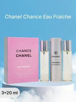 Набор духов 3 шт Chanel Chance Eau Fraiche 60 мл 305818367 купить за 850 ₽ в интернет-магазине Wildberries