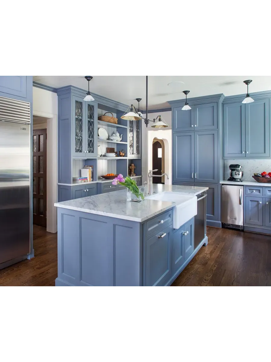 Краска для мебели без запаха по дереву серо-голубой фото 3