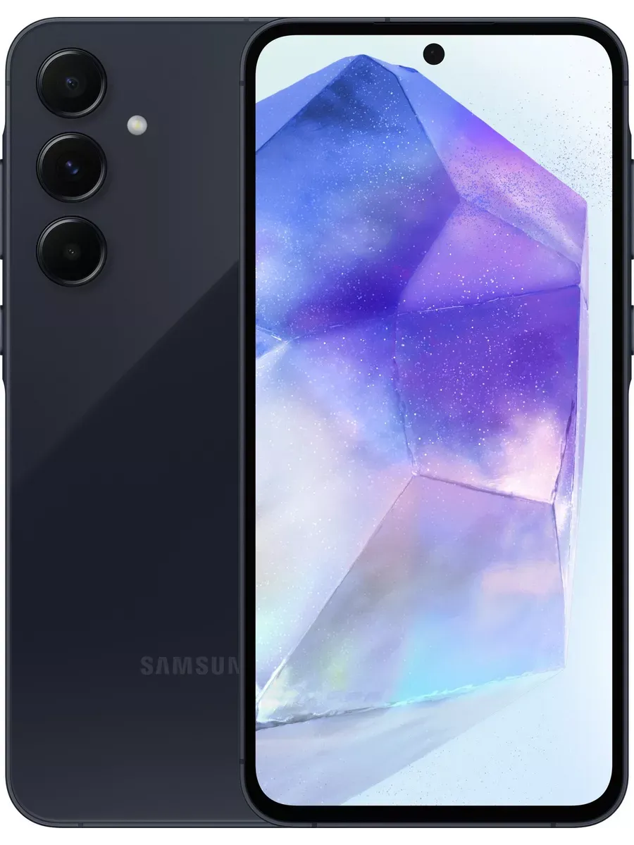 Смартфон Galaxy A55 8 256 ГБ темно-синий РСТ Samsung 305887961 купить за 65 630 ₽ в интернет‑магазине Wildberries