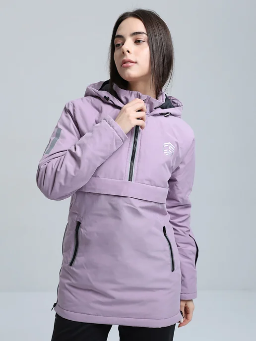 CROSS sport Анорак зимний утепленный для лыж, сноуборда, фиолетовый, фото 2