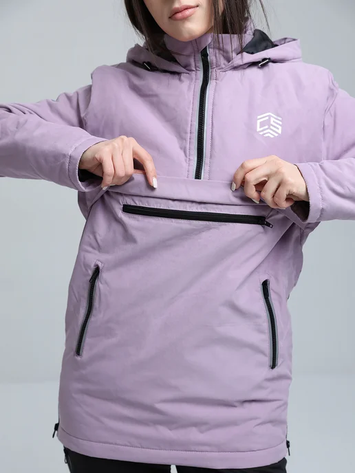 CROSS sport Анорак зимний утепленный для лыж, сноуборда, фиолетовый, фото 3