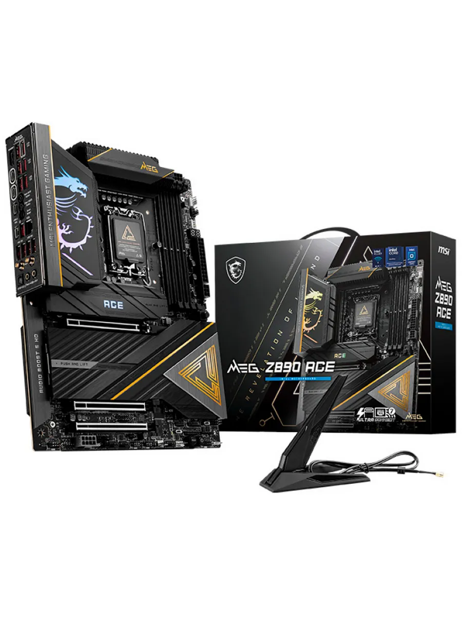 MSI Материнская плата MEG Z890 ACE LGA1851 Intel Z890 ATX RTL