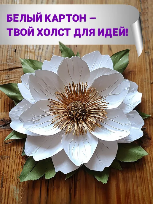 ПандаРог Белый картон для школы А4 матовый, 10 листов, белый, фото 8