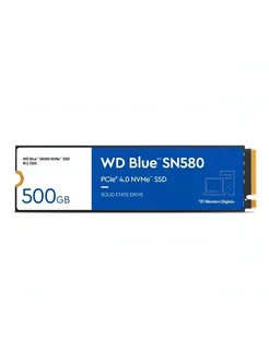 Жесткий диск SSD Blue SN580 NVMe 500GB (S500G3B0E) WD 306041016 купить за 4 099 ₽ в интернет-магазине Wildberries