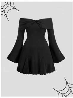 Короткое платье лапша со спущенными плечами BY MODA 306117216 купить за 1 822 ₽ в интернет-магазине Wildberries