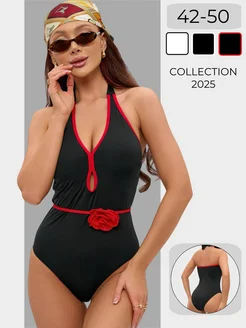 BoChikWear Купальник слитный утягивающий с цветком - фото 1