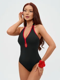 BoChikWear Купальник слитный утягивающий с цветком - фото 2