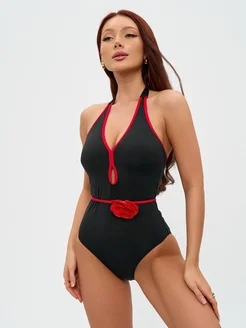 BoChikWear Купальник слитный утягивающий с цветком - фото 3