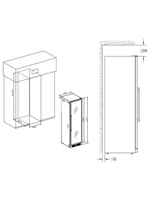 TEMPTECH Винный шкаф CL180DB, черный, фото 7