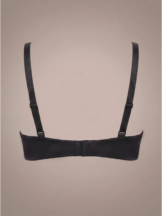 Pushup Lingerie Бюстгальтер гладкий на косточках, черный, фото 7