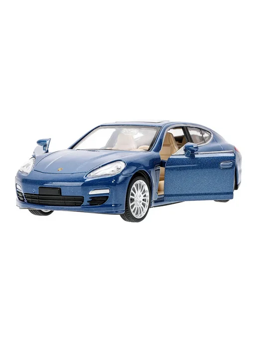 ТехноПарк Металлическая инерционная машинка порш porshce panamera, синий
