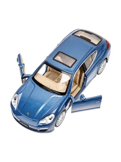 ТехноПарк Металлическая инерционная машинка порш porshce panamera, синий, фото 2