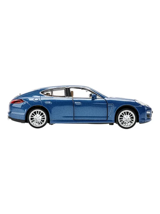 ТехноПарк Металлическая инерционная машинка порш porshce panamera, синий, фото 4