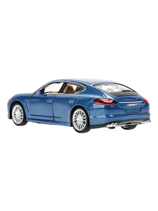 ТехноПарк Металлическая инерционная машинка порш porshce panamera, синий, фото 6