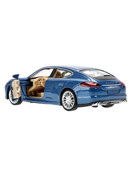 ТехноПарк Металлическая инерционная машинка порш porshce panamera, синий, фото 7