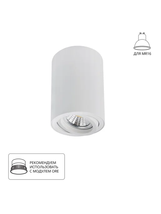 Arte Lamp Точечный накладной светильник SENTRY A1566PL-1WH, белый, фото 4