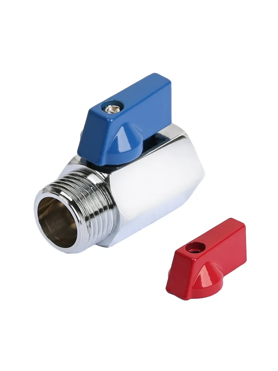 Кран шаровой мини хромированный 1/2" ВР/НР DE22MF