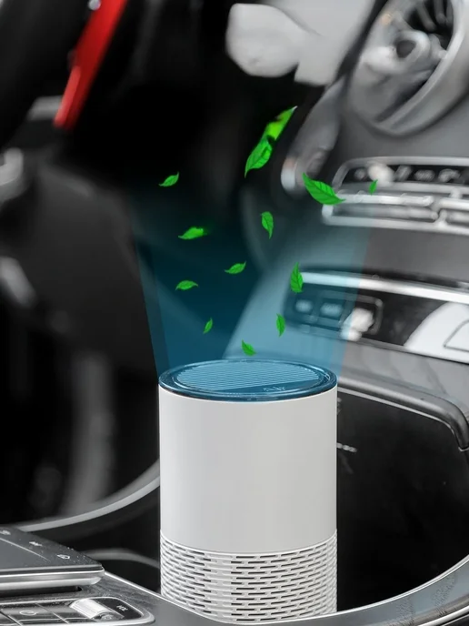 AIR PURIFIER Портативный очиститель воздуха ионизатор, белый, фото 2
