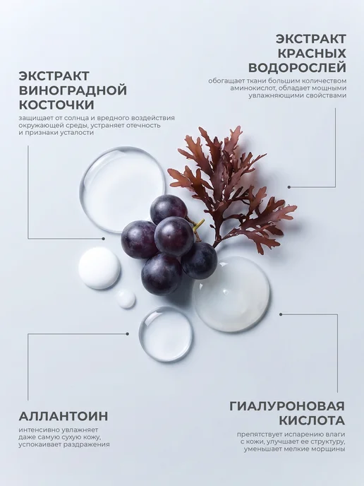 Grace FACE Гидрогелевые патчи для глаз с экстрактом винограда 60 шт, 60 шт, фото 4