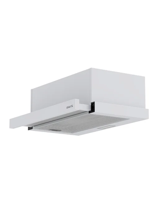 GRAVITA Вытяжка 530wh, 50 см, белая (уголь.фильтры в компл.), белый, фото 2