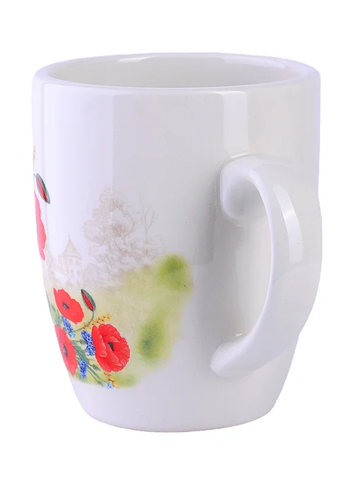 Кружка для чая красивая керамика цветы - фото 7