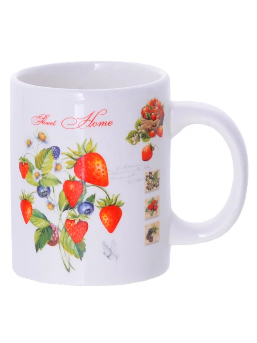 Кружка для чая красивая кераомика клубника - фото 6