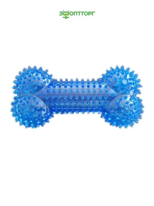 HomePet Игрушка для собак кость с шипами с пищалкой 15,5 см, 15 5
