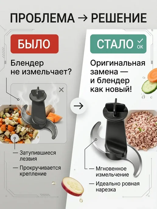Нож для блендера, вариант, фото 4