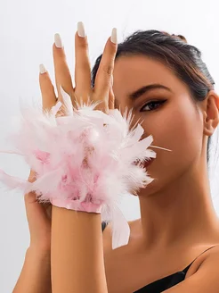 Манжета из перьев, 2 шт CasualMagicBijou 306762194 купить за 548 ₽ в интернет-магазине Wildberries