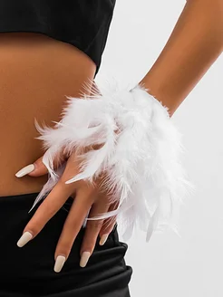 Манжета из перьев, 2 шт CasualMagicBijou 306765122 купить за 548 ₽ в интернет-магазине Wildberries
