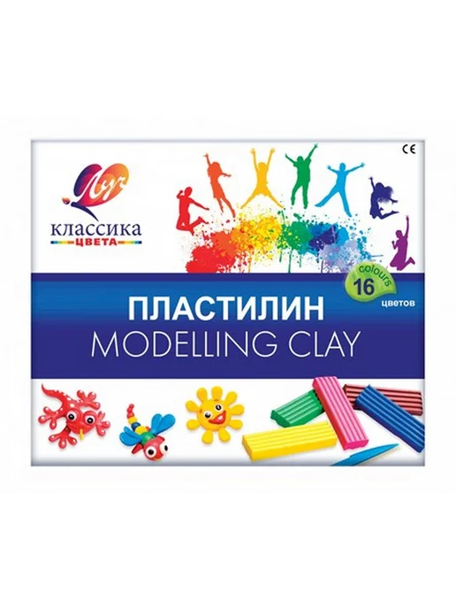 Рисуем как хотим Пластилин Классика 16 цветов, 16 цв., фото 2