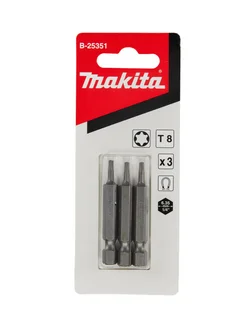 Бита Torx T8, 50 мм 3 шт (B-25351) Makita 306810670 купить за 373 ₽ в интернет‑магазине Wildberries