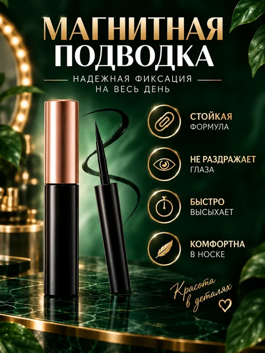 ВЛИЯЙ by Olga Loseva Магнитные ресницы 12мм, черный, фото 4