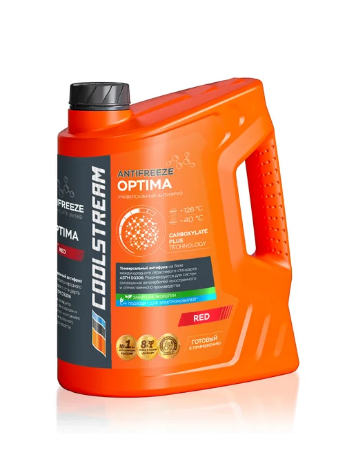 COOL STREAM Coolstream OPTIMA 40 RED 5KG Карбоксилатный Красный антифриз, 5 кг, фото 2