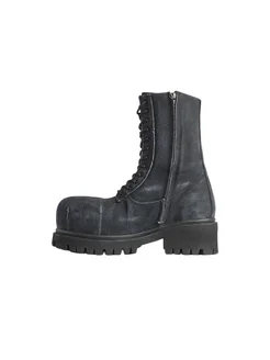 Ботинки Balenciaga MEN'S STOMPER BOOTIE IN BLACK LINDOS 306976168