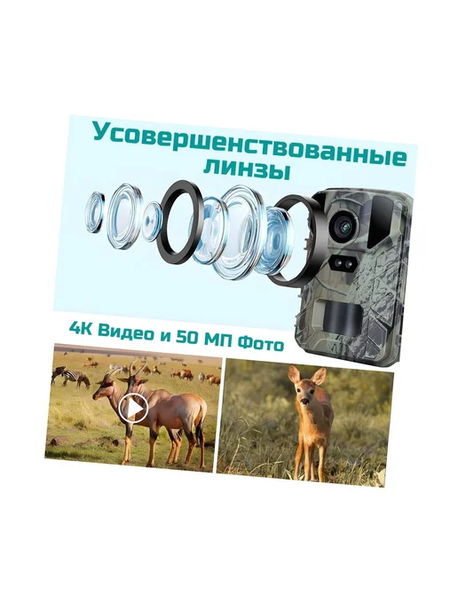 Филин Уличная фотоловушка MiNi 800 FHD с ИК, 4K мини невидимой, фото 3