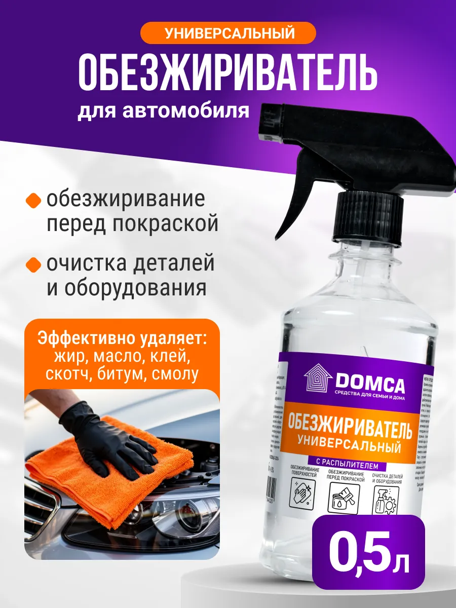 Обезжириватель универсальный для авто, 0.5л автохимия