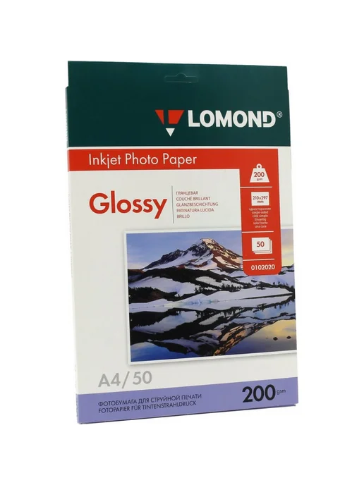 Бумага Lomond Фотобумага A4, 200 г/м², 50 листов, 18 пачкек