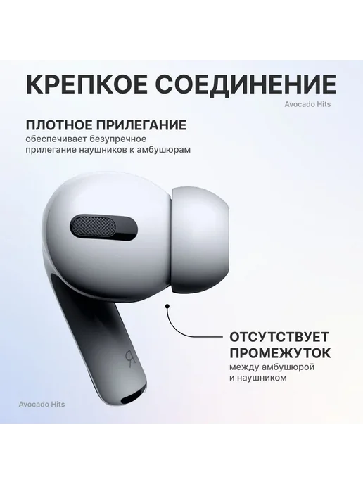 Avocado Hits Амбушюры для наушников AirPods Pro 1, 2 ( размер XS), белый, фото 2