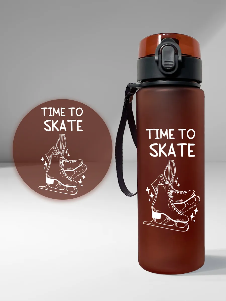 Бутылка для воды "Фигурное катание" - "Time to skate"