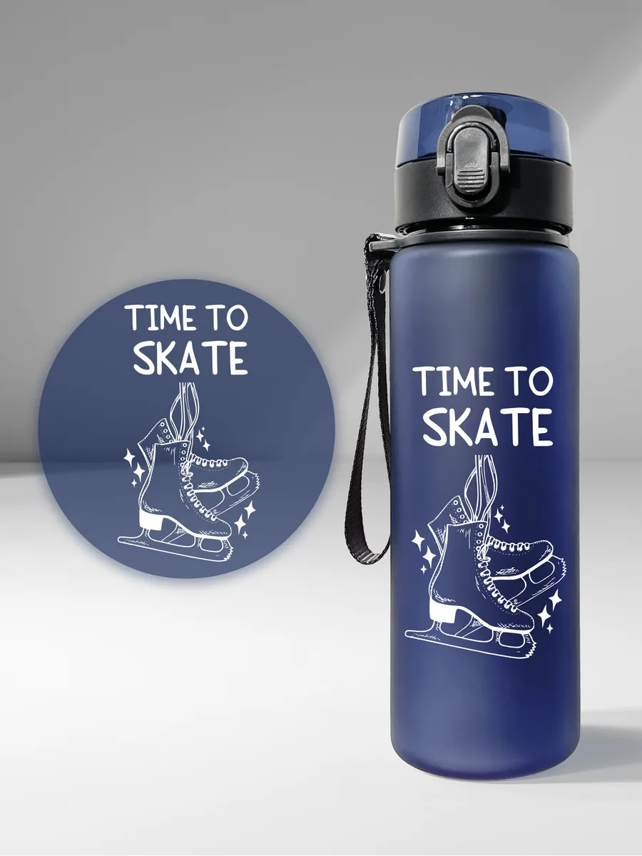 Бутылка для воды "Фигурное катание" - "Time to skate"