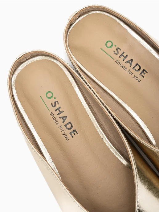 O`SHADE Мюли женские натуральная кожа, желтый, фото 7